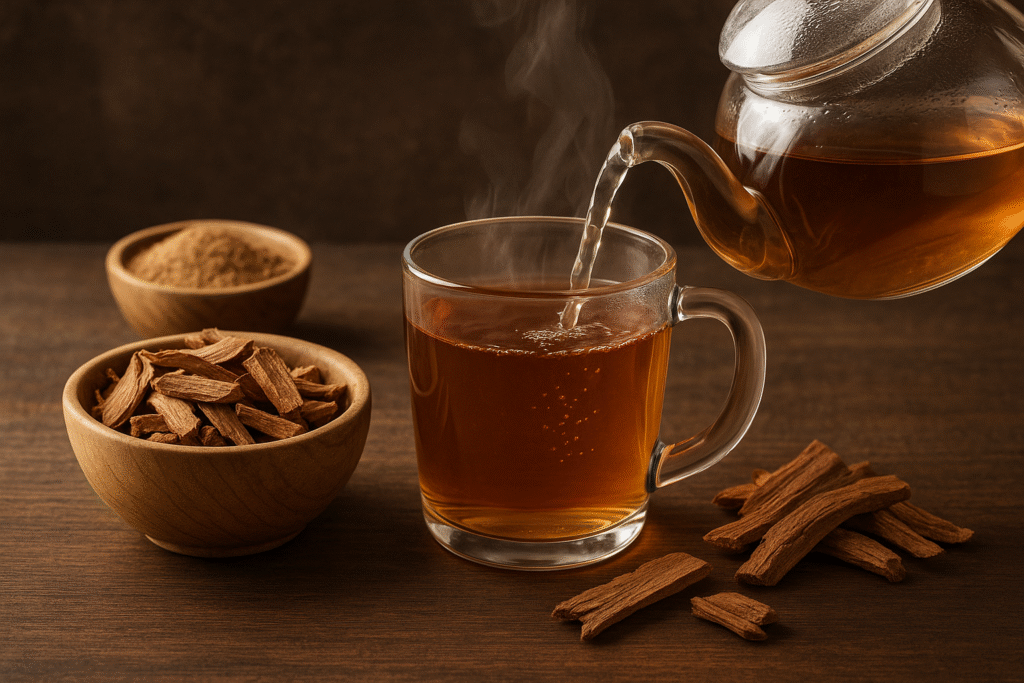 Arjuna bark tea for cardiovascular support