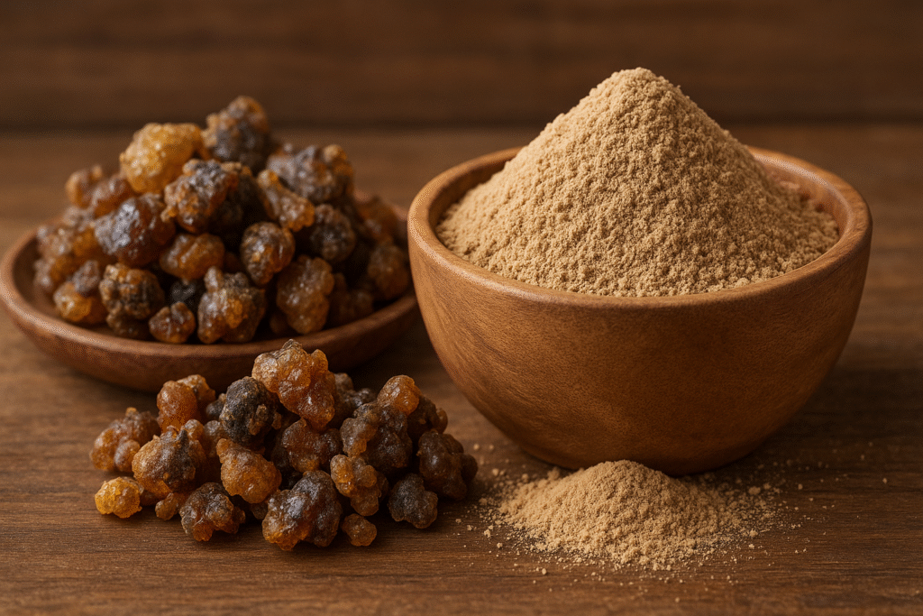 Guggul resin used in Ayurvedic cholesterol remedies
