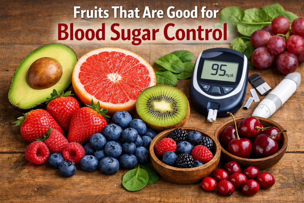 Comparison of high-sugar fruits and blood sugar-friendly fruits for diabetic diet