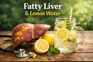 "Refreshing lemon water for liver support"
