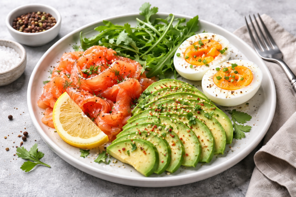 "Vitamin D-rich foods with healthy fats for better absorption"