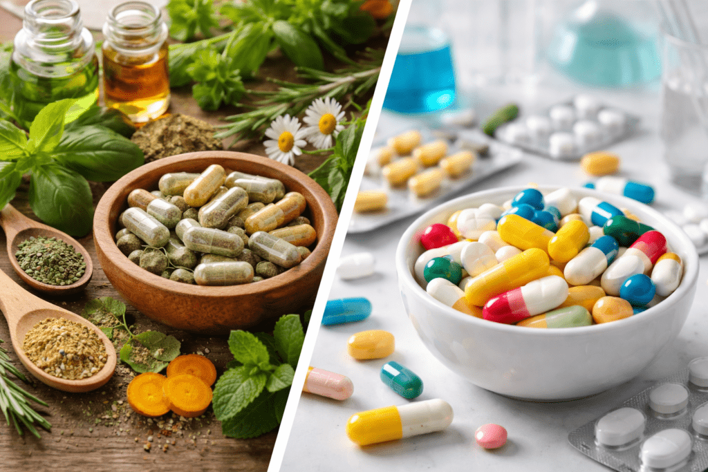 Comparison of natural vs synthetic supplements