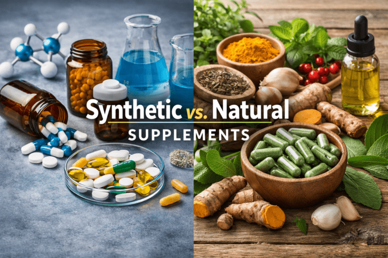 Comparison of natural vs synthetic supplements