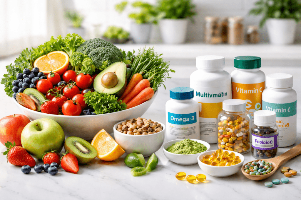 “Supplements alongside healthy whole foods”