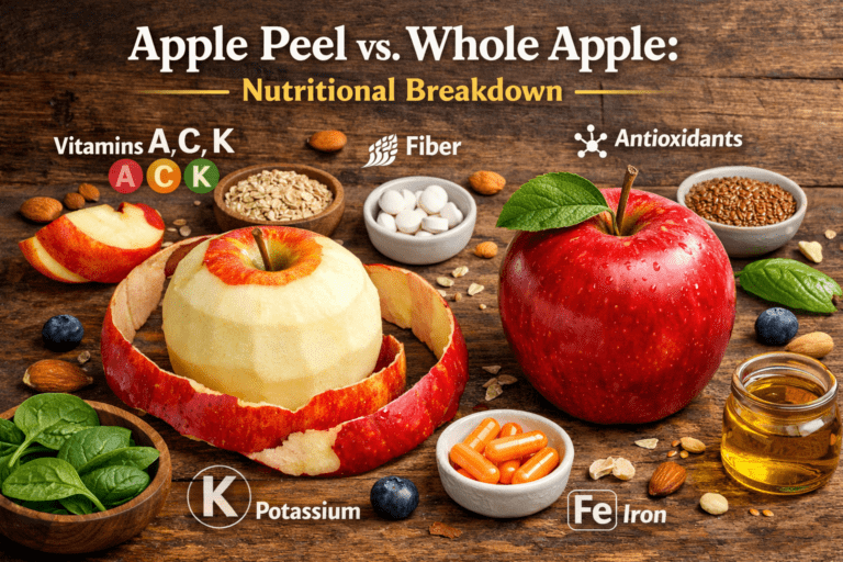 "Apple Peel vs. Whole Apple: Nutritional Breakdown."