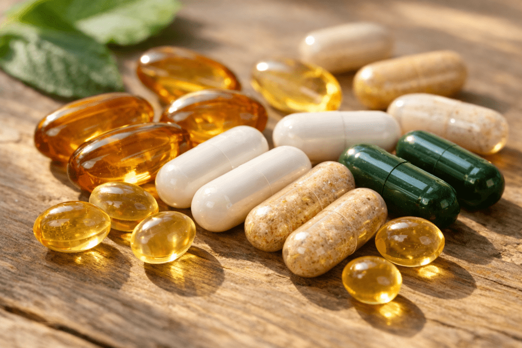 Vitamins and minerals used in daily supplement routines