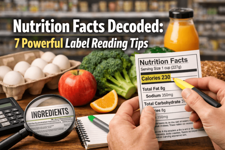 “Nutrition facts and supplement label showing ingredients and daily values clearly”