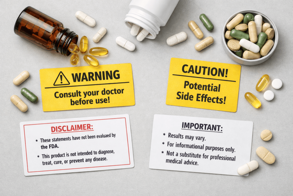 “How to read nutrition facts on supplement packaging”