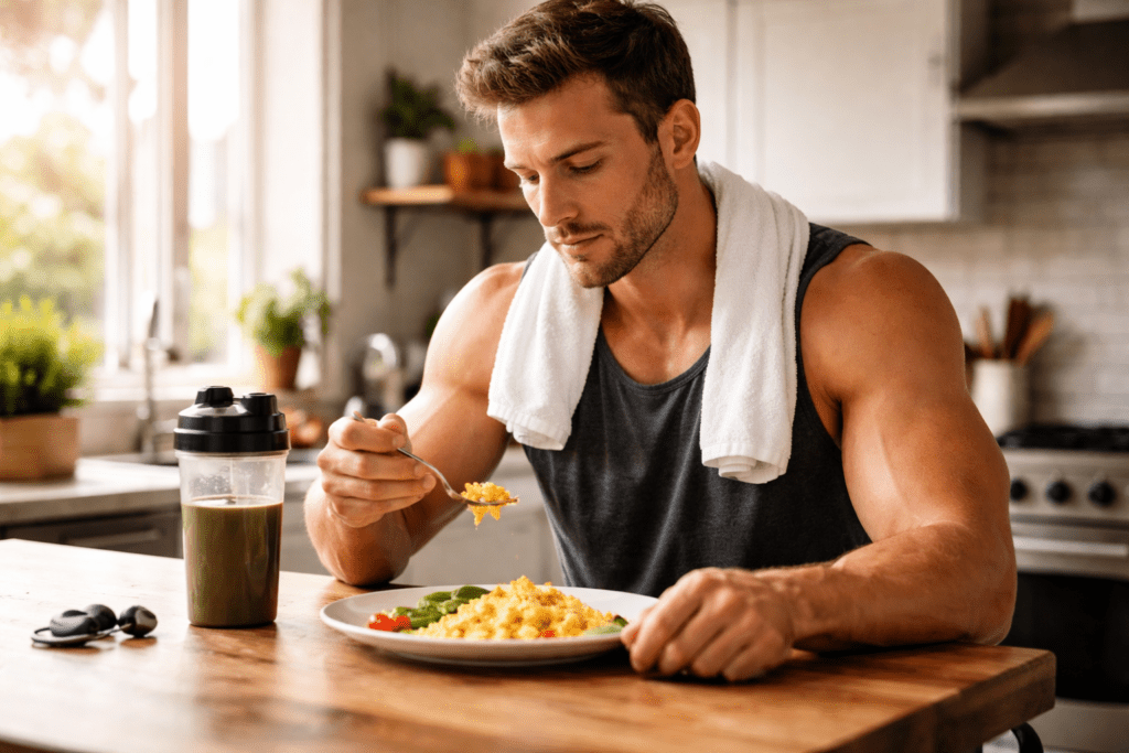 Eggs for Muscle: “Healthy breakfast with eggs for muscle and brain support”