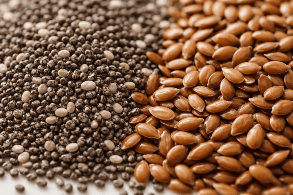 • “Chia seeds and flax seeds comparison for hair growth and skin glow”