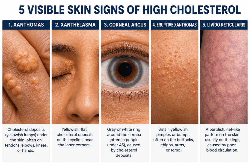 5 Dangerous Skin Signs of High Cholesterol
